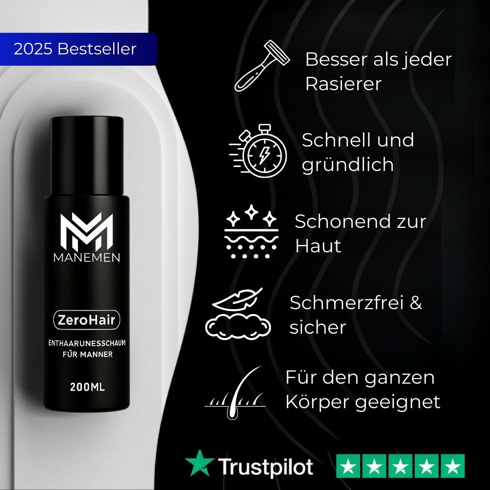 ManeMen – ZeroHair für schnelle & gründliche Haarentfernung (1 + 1 GRATIS)